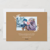 Peace and Joy Botanical Overlay写真 シーズンカード (裏面)