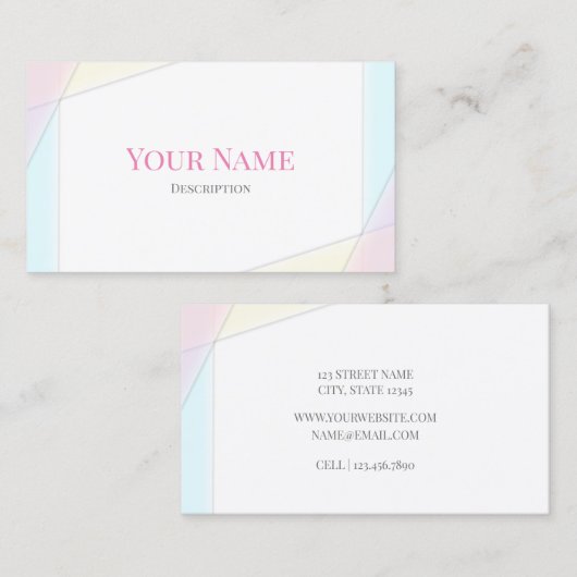 Peace and Joy - Card 名刺 (正面/裏面)