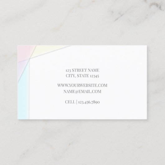 Peace and Joy - Card 名刺 (裏面)