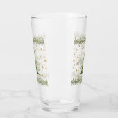 Peace And Joy Green Christmas Tree タンブラーグラス (左)