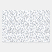 Peace and Joy Navy Holiday Photo Collage ラッピングペーパーシート (正面3)