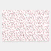 Peace and Joy Red Holiday Photo Collage ラッピングペーパーシート (正面3)