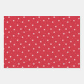 Peace and Joy Red Holiday Photo Collage ラッピングペーパーシート (正面2)