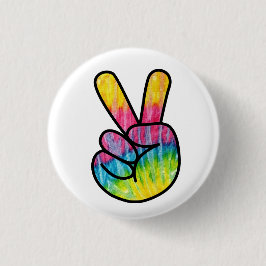 Peace and LoveのSign Roundボタン 缶バッジ