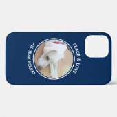 Peace and Love All Year Round Photo of Dog Blue Case-Mate iPhoneケース (裏面 (横))