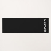 Peace and Love Black/White Yoga Mat ヨガマット (裏面(横))