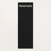 Peace and Love Black/White Yoga Mat ヨガマット (裏面)