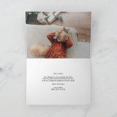 Peace and Love Brushレタリングオーバーレイ写真 シーズンカード (内部)