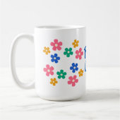 Peace and Love Floral Mug コーヒーマグカップ (左)