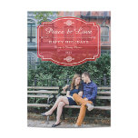Peace and Love Holidayの写真 シーズンカード<br><div class="desc">クラシックと赤いエレガント休日デザインby Shelby Allison.</div>