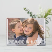 Peace and Love Holidayフォトカード シーズンカード (スタンド正面)