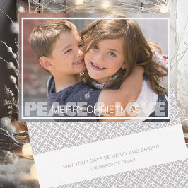 Peace and Love Holidayフォトカード シーズンカード