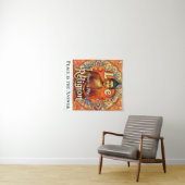 PEACE AND LOVE IS MY RELIGION WALL ART TAPESTRY タペストリー (インサイチュ(横))