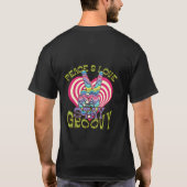 Peace and Love Stay Groovy T-Shirt Tシャツ (裏面)