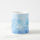 Peace and Love White Dove Mug コーヒーマグカップ (中央)