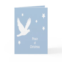 Peace At Christmas With Dove In Flight White Logo