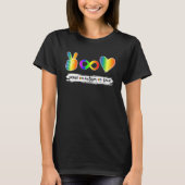 Peace Autism Love Infinity Symbol Autism Awareness Tシャツ (正面)