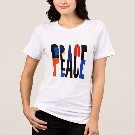 Peace Bauhaus トライブレンドTシャツ (正面)