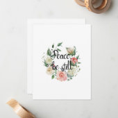 Peace Be Still Bible Verse Greeting Card ノートカード (正面/裏面インサイチュ)