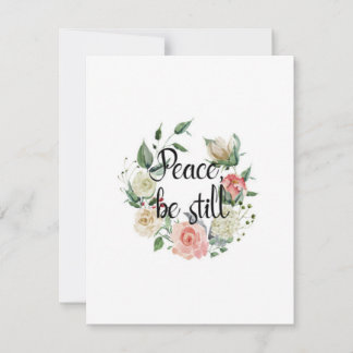 Peace Be Still Bible Verse Greeting Card ノートカード