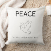 Peace be still bird flying クッション (ブランケット)