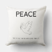 Peace be still bird flying クッション (正面)