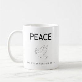 Peace be still bird flying コーヒーマグカップ