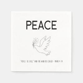 Peace be still bird flying スタンダードカクテルナプキン