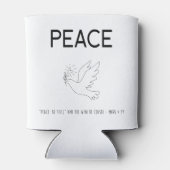 Peace be still bird flying 缶クーラー (裏面)
