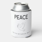 Peace be still bird flying 缶クーラー (缶裏面)