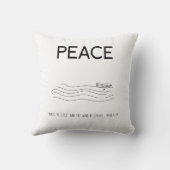 Peace Be still Boat in water クッション (裏面)