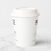 Peace Be still Boat in water 紙コップ (左)