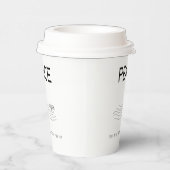 Peace Be still Boat in water 紙コップ (右)