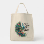 Peace be still grocery tote トートバッグ (裏面)
