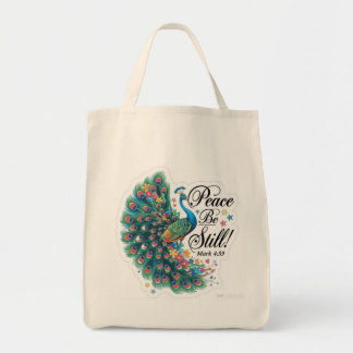 Peace be still grocery tote トートバッグ