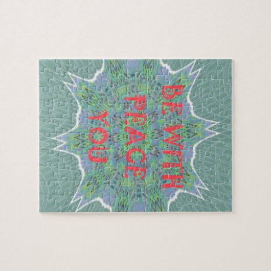 Peace Be With 感動的 You Graphic Art文字 ジグソーパズル (横)