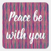 Peace Be With Youヴィンテージシール スクエアシール (正面)