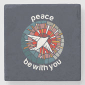 Peace be with you ストーンコースター (正面)