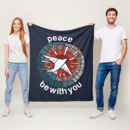 Peace be with you フリースブランケット