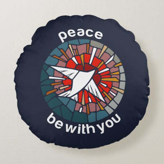 Peace be with you ラウンドクッション (正面)