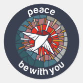 Peace be with you ラウンドシール (正面)