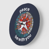 Peace be with you ラージ壁時計 (傾斜)