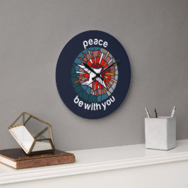 Peace be with you ラージ壁時計