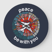 Peace be with you ラージ壁時計 (正面)