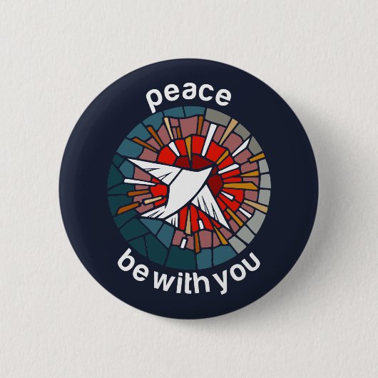 Peace be with you 缶バッジ (正面)
