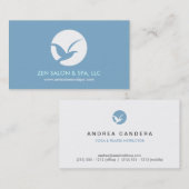 Peace Birdロゴサロン/スパ名刺 名刺 (正面/裏面)