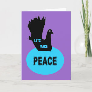 Peace Black Dove Greeting Cardを作成する カード