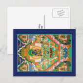 Peace Buddha:Akshobhya：チベットのThangka: ポストカード (正面/裏面)