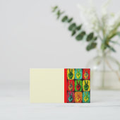 Peace Business Card 名刺 (スタンド正面)