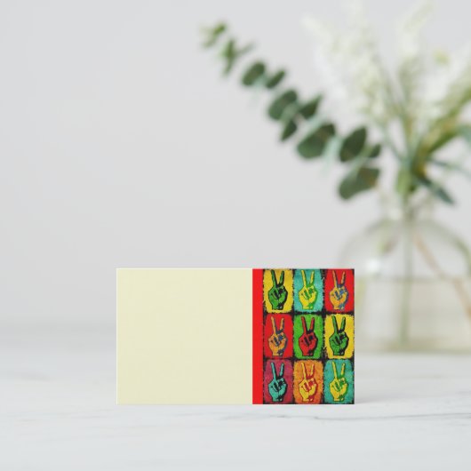 Peace Business Card 名刺 (スタンド正面)
